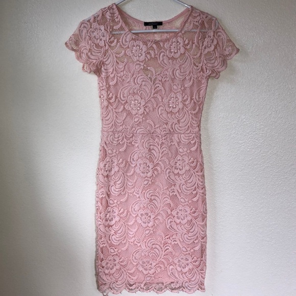 Blush Lace Dress - Picture 1 of 6